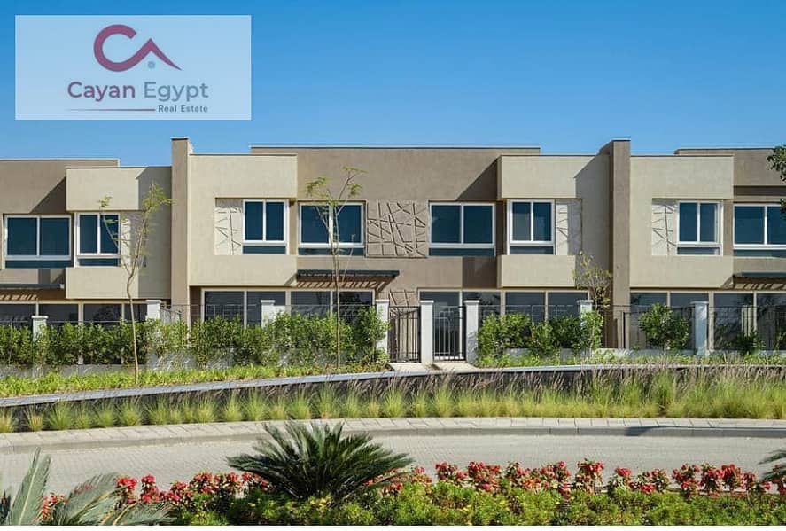 Townhouse for sale in Badya Palm Hills, 6th of October Compound, at a price less than the company by 4 million pounds, with installments over 8 years 0