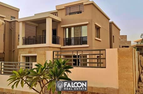 Villa for sale corner ( ready to move ) lagoon view in Tag City New Cairo in installments