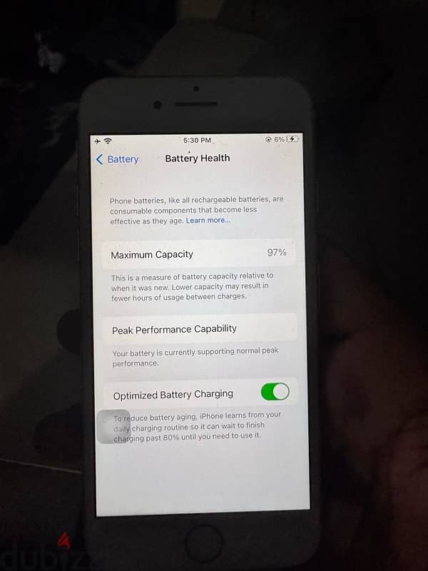 iphone 7   128 GiGa battery health 97% بعلبته 2