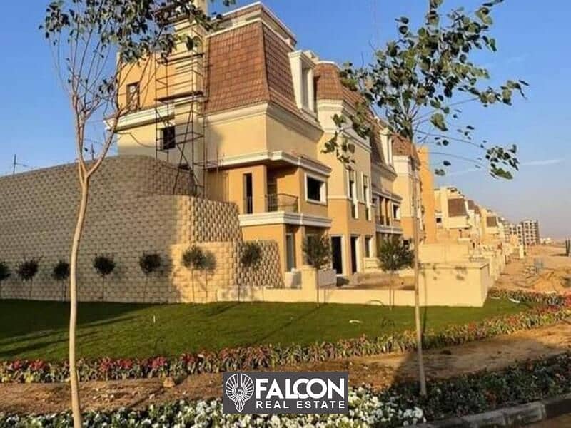 Villa ((at the price of an apartment)) 3 floors (ground - first - roof) in installments in Sarai New Cairo 0