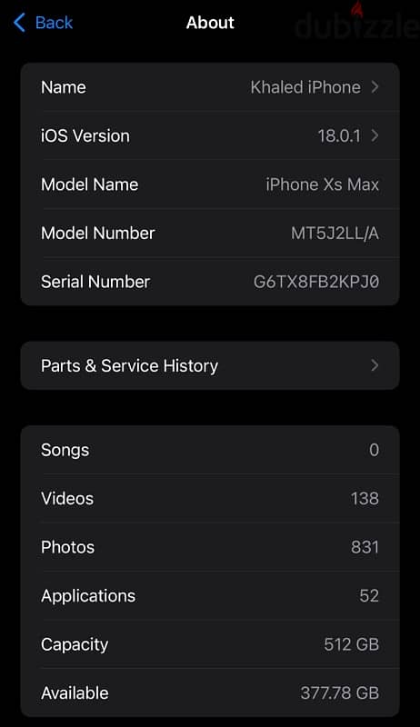 i phone xs max dual sim 512g 73%bt شريحتين خطين 2