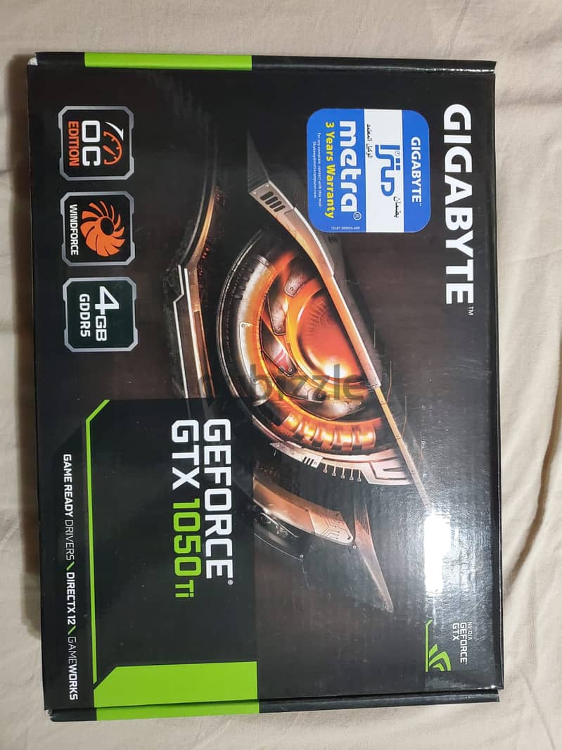 كارت شاشة Gigabyte Geforce GTX 1050ti 4GB 0