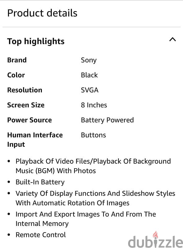 sony digital frame DPF-D830 2