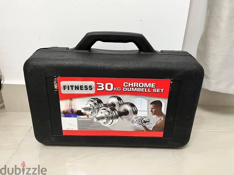 Fitness 30 kg dumbbells set 1