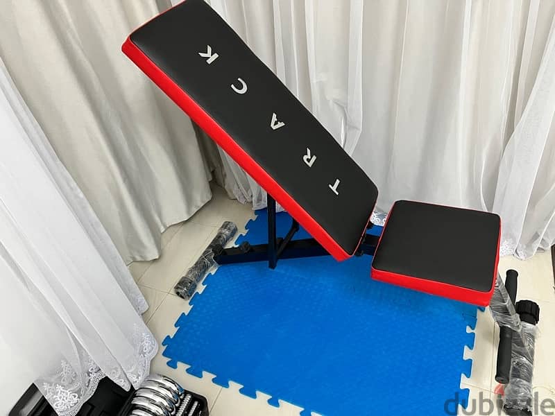 Black and Red Bench Press ADJUSTABLE 2