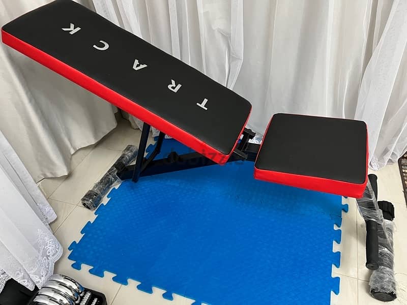 Black and Red Bench Press ADJUSTABLE 4