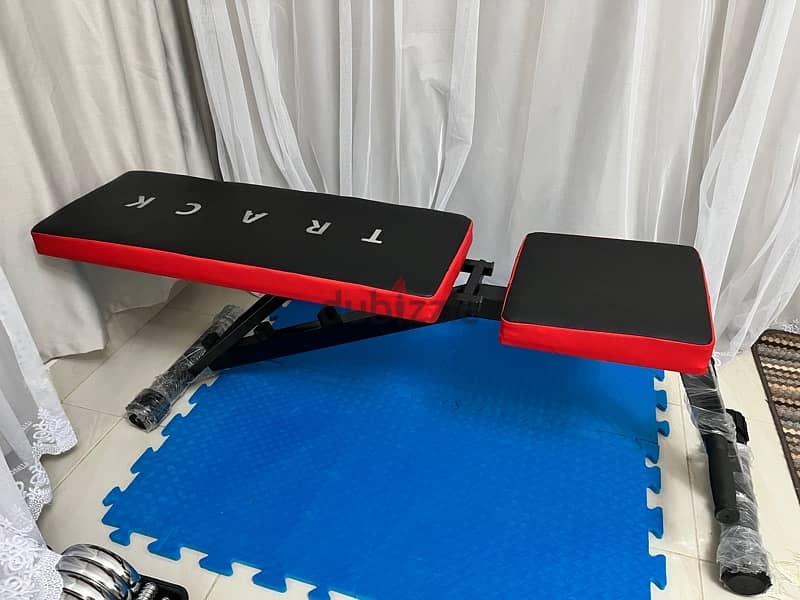 Black and Red Bench Press ADJUSTABLE 5