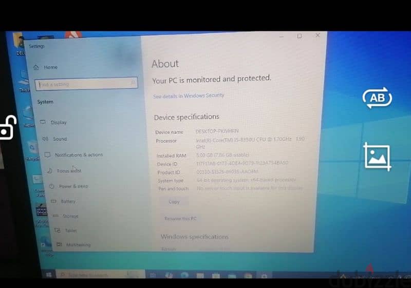 لاب dell latitude 5580 بحالة ممتارة 0