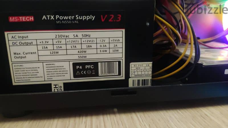 power subbly 550watt  (ms-tech) 4