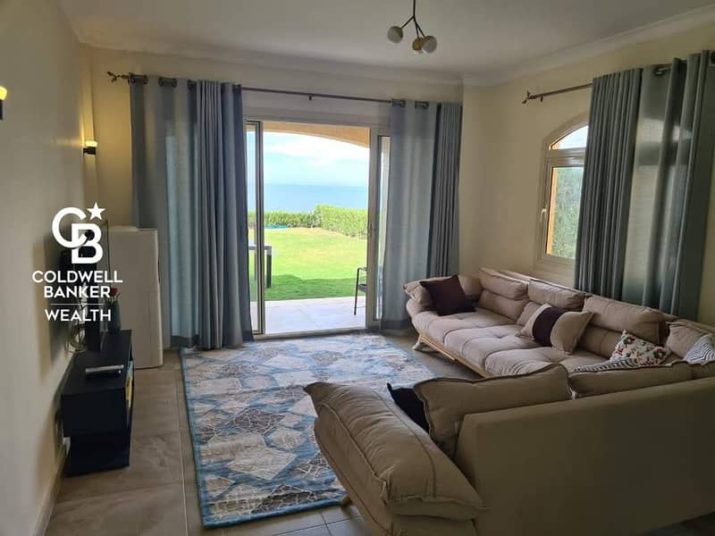 Exclusive Chalet For sale Sea shore view in the heart of telal El sokhna |fully finished 0