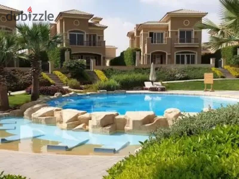 Detached villa for sale, super deluxe finished, sea view and landscape, immediate delivery in the heart of New Cairo, Stone Park Compound 0