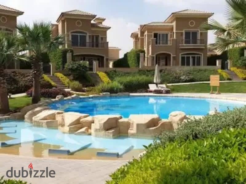 Independent villa for sale, immediate delivery, distinctive view, in the heart of New Cairo, in Stone Park Compound. 0