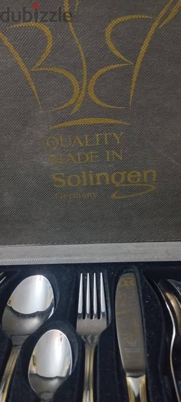 Cutlery Set Solingen Germany Gold Plated Stainless Steel