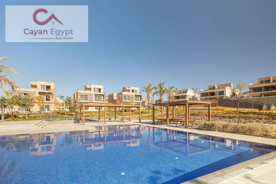 TOWNHOUSE FOR SALE IN PALM HILLS NEW CAIRO,  For sale with wonderful view a villa in New Cairo 0