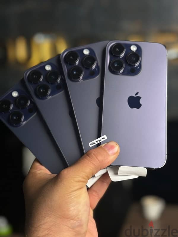 للبيع في عرض الجمعه البيضا iPhone 14 pro خطين جديد لم يستخدم نهائيا 0