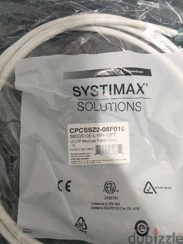 Commscope Cable Ethernet Cat6A 3meter 1