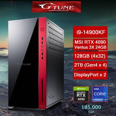 G-TUNE PC i9-14900KF / RTX 4090 / 128GB RAM / 2TB SSD