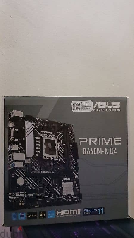 i5 12400f / asus prime b660m-k D4 / power supply 600w 1