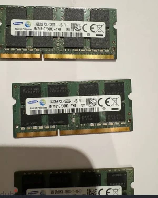 (4) Ram 8GB DDR3 Samsung ٤ رامات ٨ جيجا 2