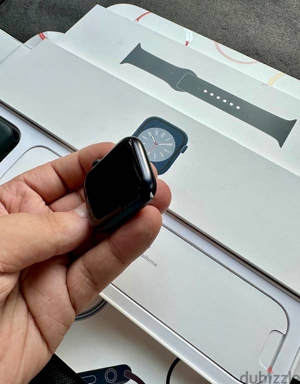 Apple Watch Series 8 (45mm) Midnight Activated only As Newww 3