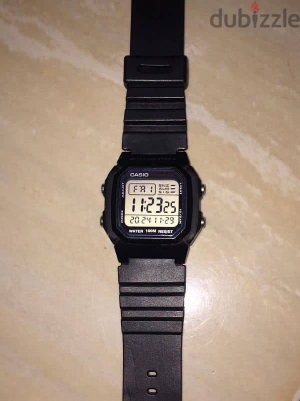 Casio 3240 W-800H stainless steel back 2