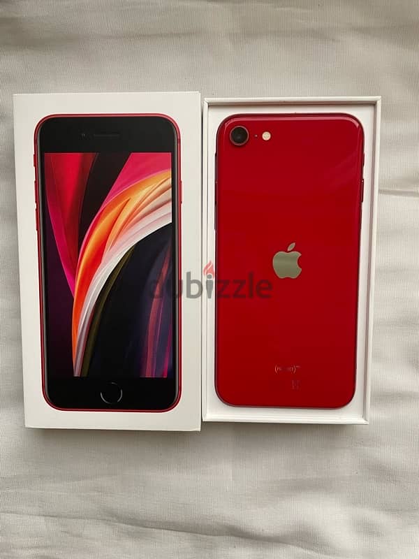 iphone se 2020 red with box and charger from trade line 1