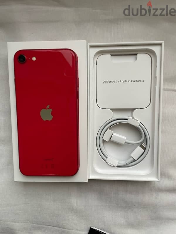 iphone se 2020 red with box and charger from trade line 2