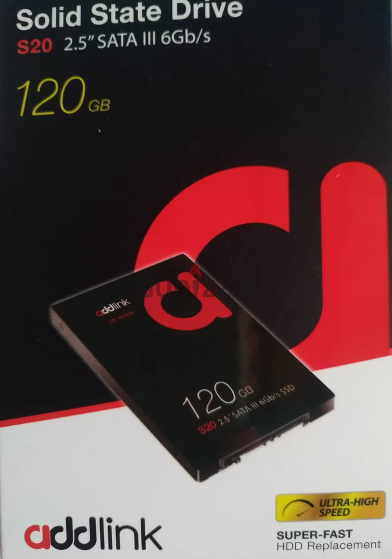 SSD 120GB زيرو وعليه نسخه ويندوز اصليه HDD 1