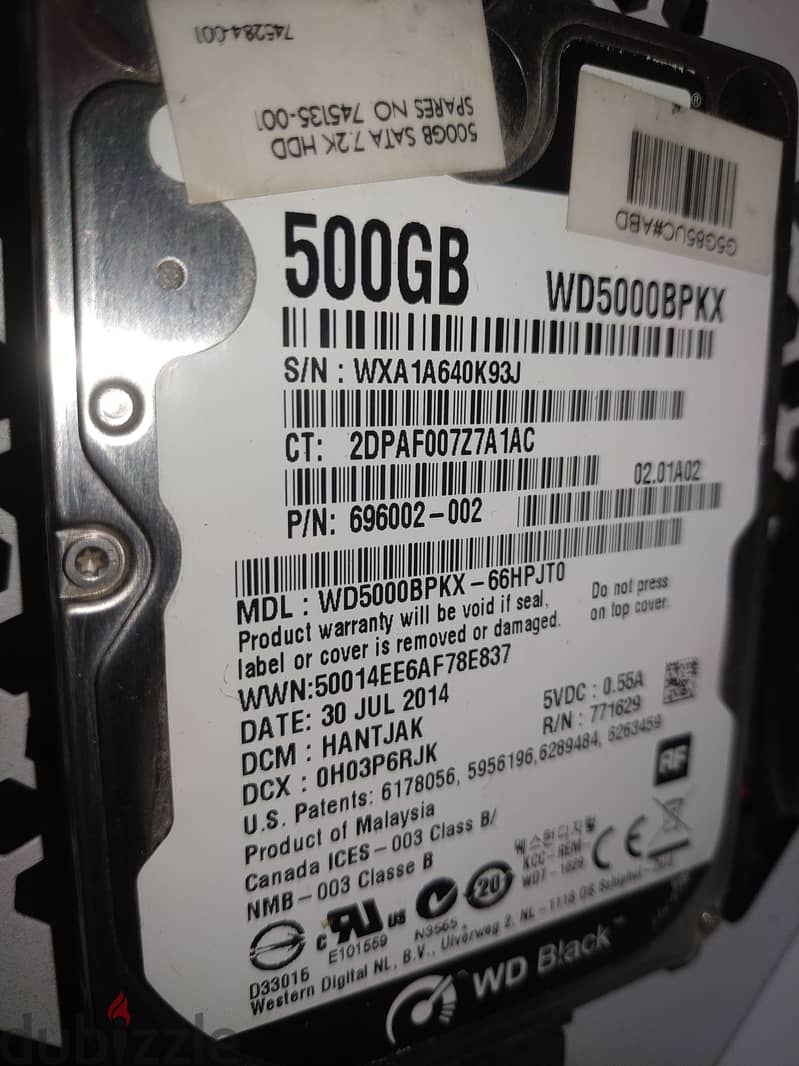 SSD 120GB زيرو وعليه نسخه ويندوز اصليه HDD 2