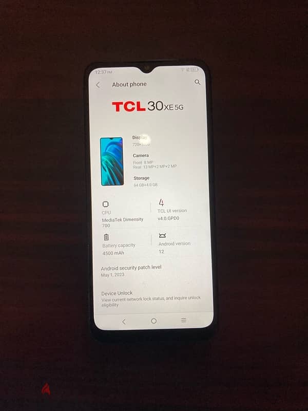 tcl 30 ex 5gمستعمل 1