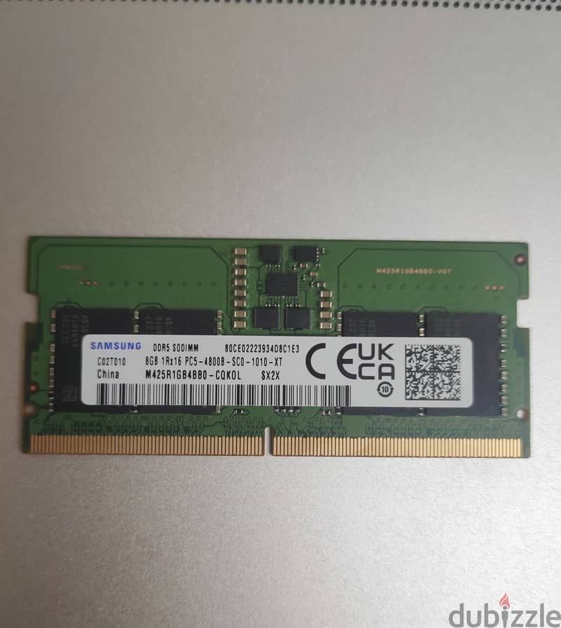 Samsung 8 GB DDR5 LAPTOP RAM 4800 0