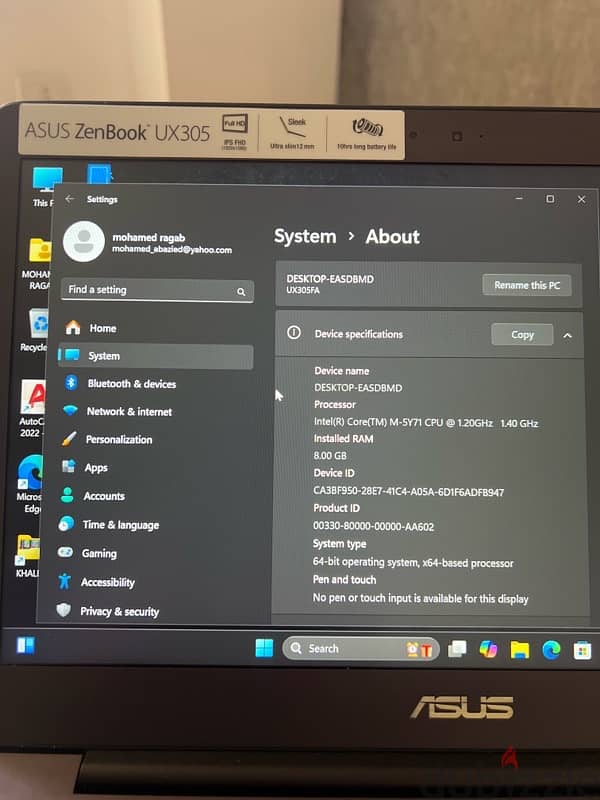 ASUS zen book ux 305 2