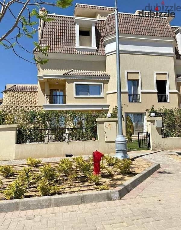 s villa  212 m² villa for sale in Sarai  directly on the Suez Road and next to Madinaty  with a view of the largest central park 0