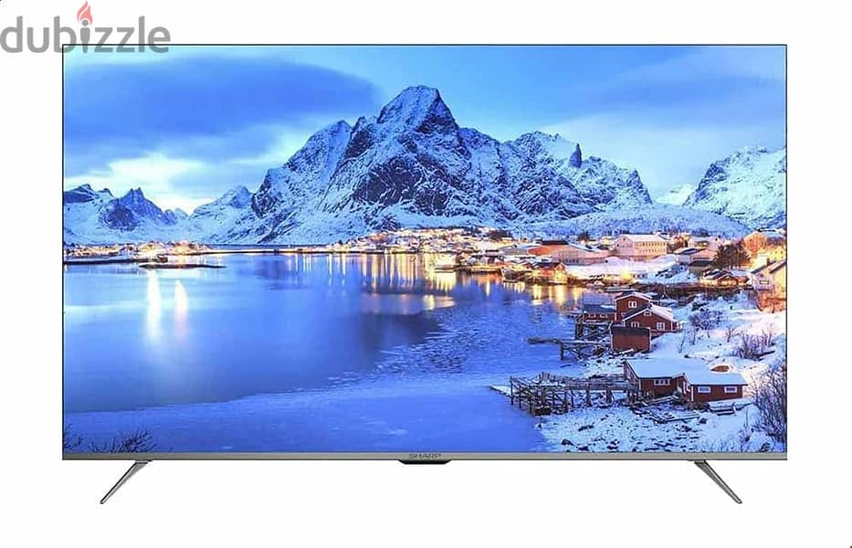 تلفزيون شارب 65 بوصة 4K UHD LED سمارت اندرويد بريسيفر مدمج - 4T-C65DL6 0