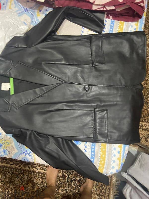 H&M leather jacket 0