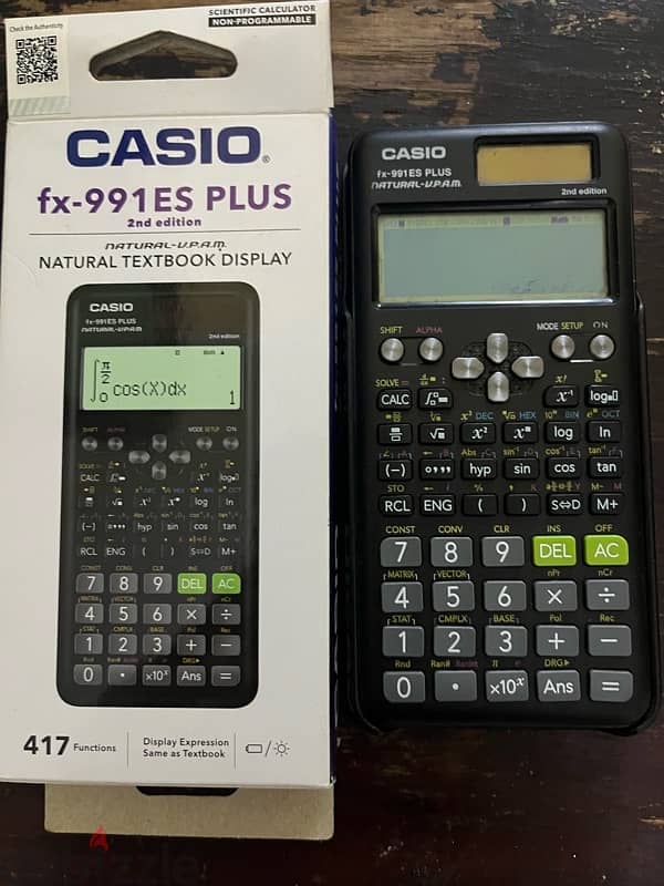 اله حاسبه Casio  991تايلاندي  اصلية بالكرتونة ودليل الاستعمال  ١١٠٠ 0