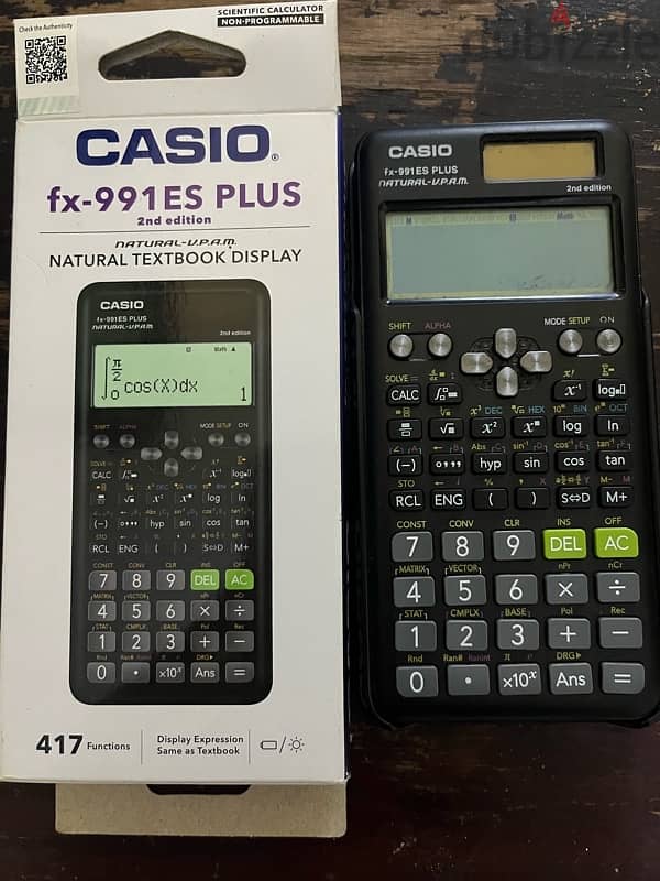 اله حاسبه Casio  991تايلاندي  اصلية بالكرتونة ودليل الاستعمال  ١١٠٠ 2