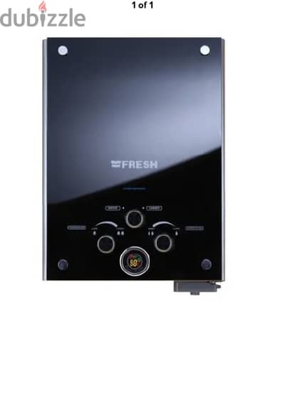 Fresh Gas Water Heater 6L Crystal Black- سخان مياة غاز فريش - ٦ لتر -