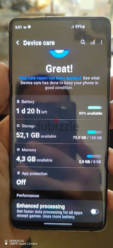 Samsung S10+ بالعلبه 128G 8G Ram حالة ممتازه مطلوب 10,000LE 8