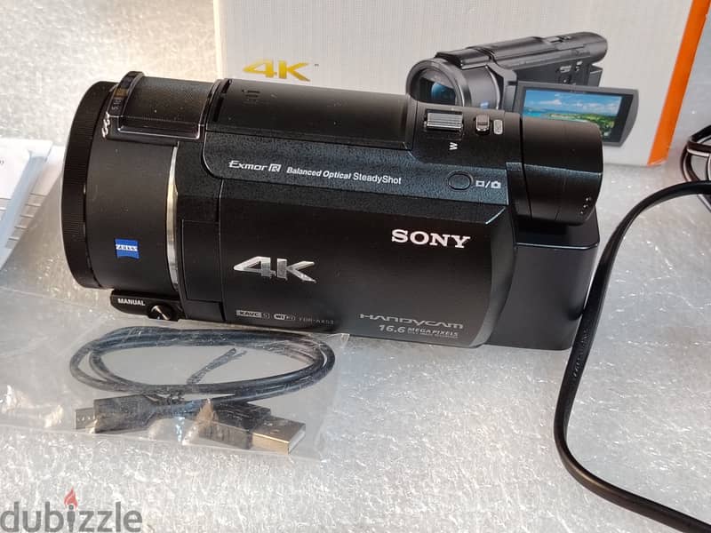 سوني 4kهاند كام Sony FDR-AX53 Camcorder 4K Full HD Handycam Zeiss Lens 0