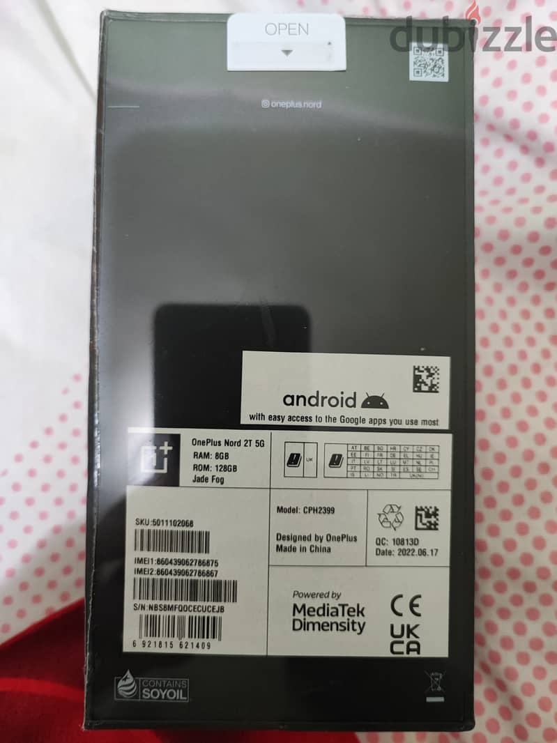 OnePlus Nord 2T 5G 128 Rom 8 Ram (International Warranty) 1