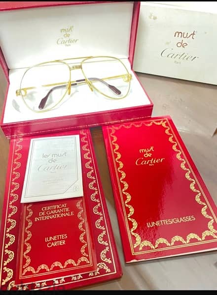 gold plated cartier glasses 1