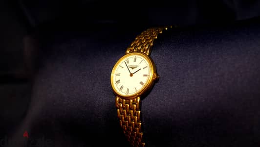 Longines Solid 18K Gold Lady's Watch - لونجين ذهب عيار 18 قيراط