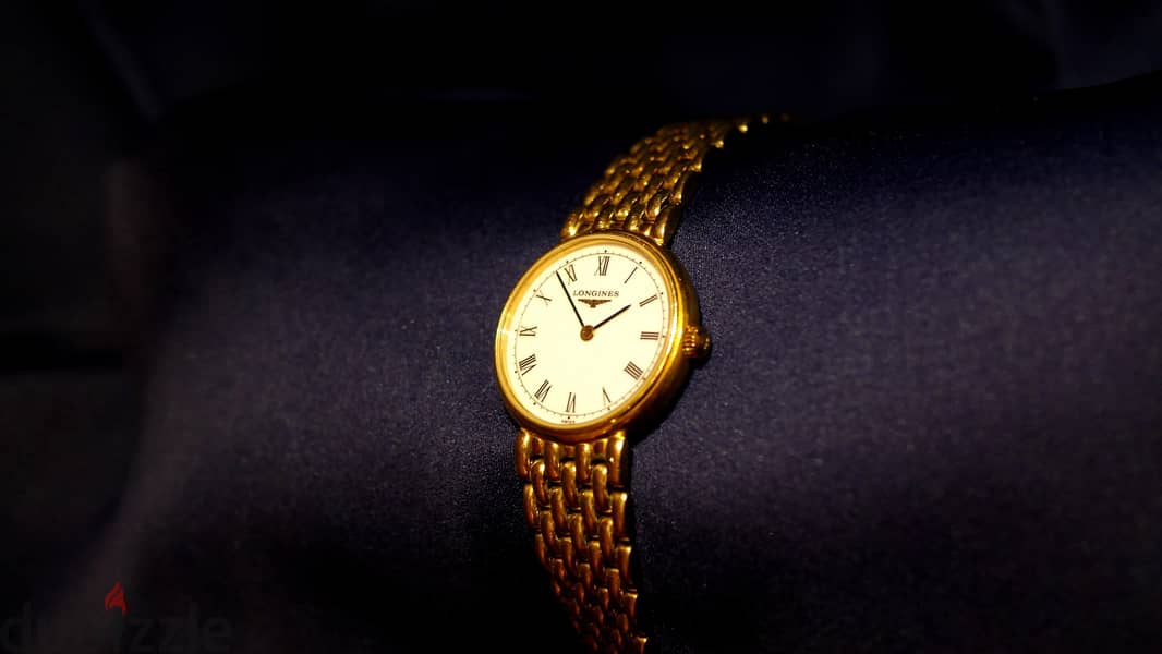 Longines Solid 18K Gold Lady's Watch - لونجين ذهب عيار 18 قيراط 0