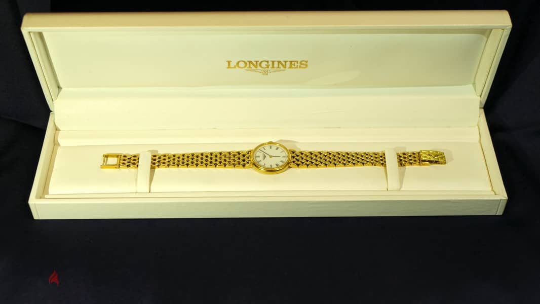 Longines Solid 18K Gold Lady's Watch - لونجين ذهب عيار 18 قيراط 1