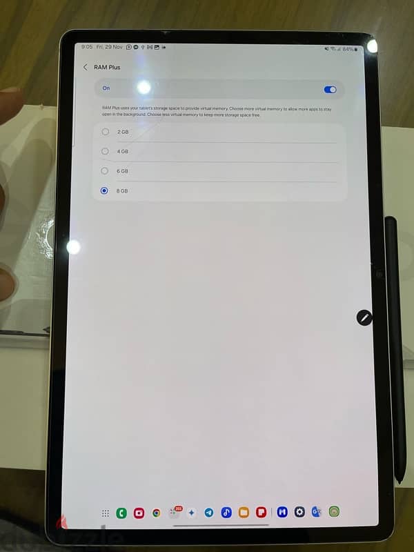 Samsung Galaxy Tab S8 + Plus 5G Full box + Key board سامسونج تاب اس ٨ 14