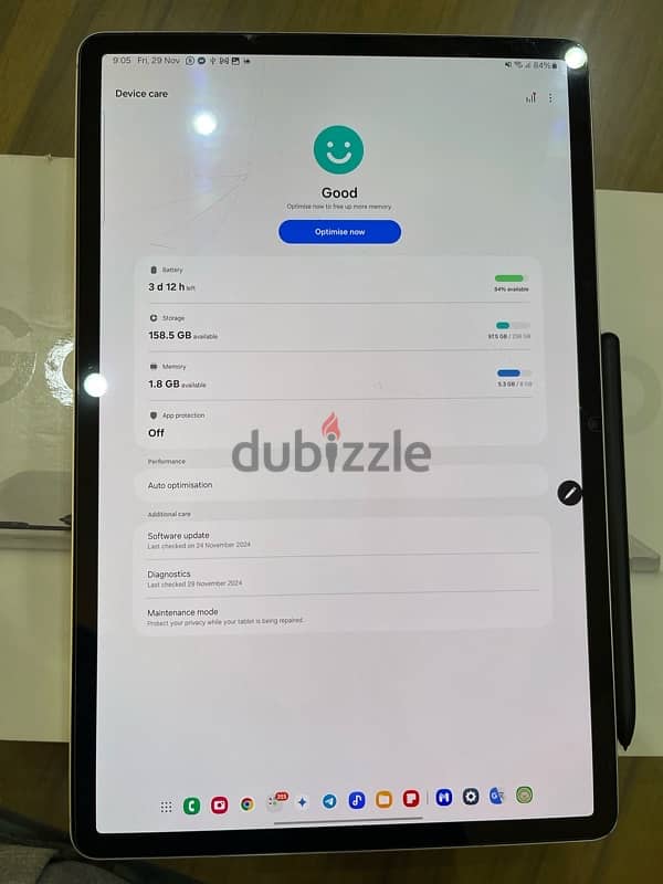 Samsung Galaxy Tab S8 + Plus 5G Full box + Key board سامسونج تاب اس ٨ 15