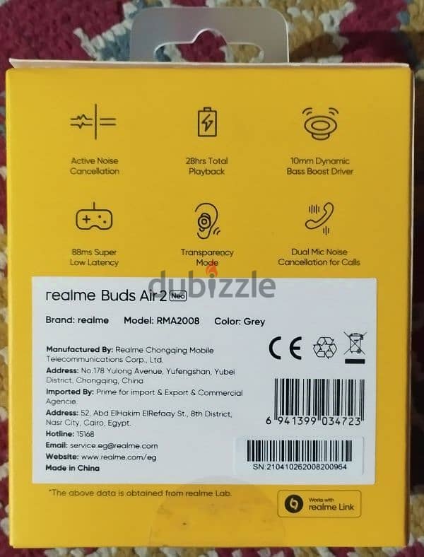 realme buds air 2 neo grey 1