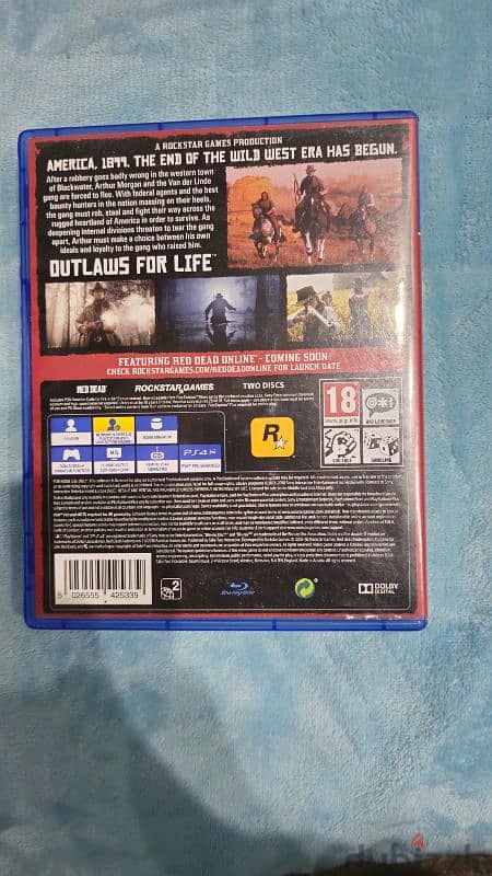 red dead redemption 2 ps4 cd 1