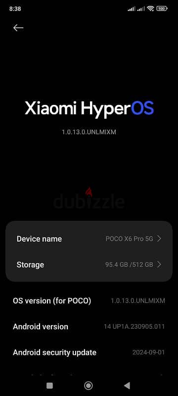 Poco x6 pro 5g 512G 12G ram استعمال اسبوعين بالظبط 1